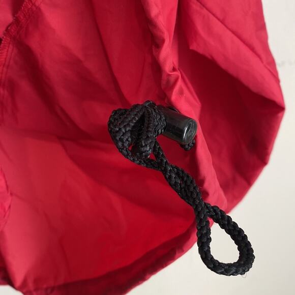 Vintage Mickey Mouse Pullover Nylon Windbreaker Hooded Jacket Red XXL - Picture 8 of 12